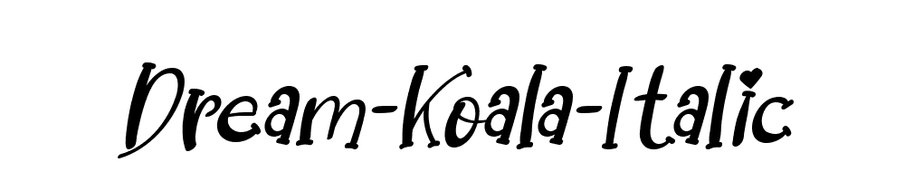 Dream-Koala-Italic