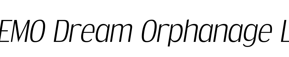 FSP DEMO Dream Orphanage Lt Italic