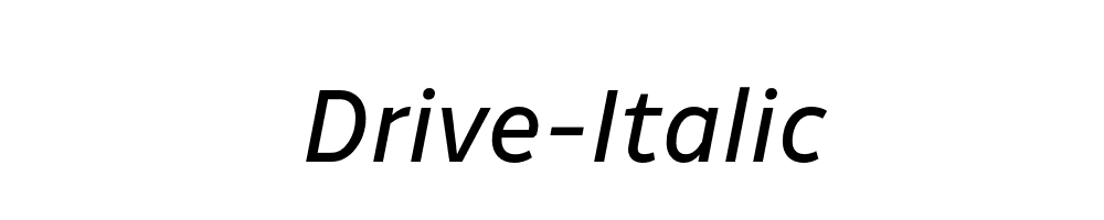 Drive-Italic