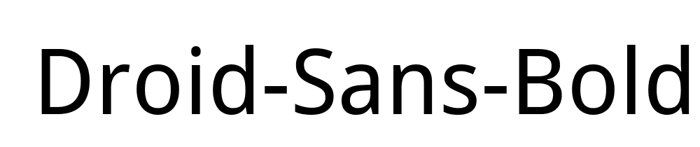 Droid Sans Bold