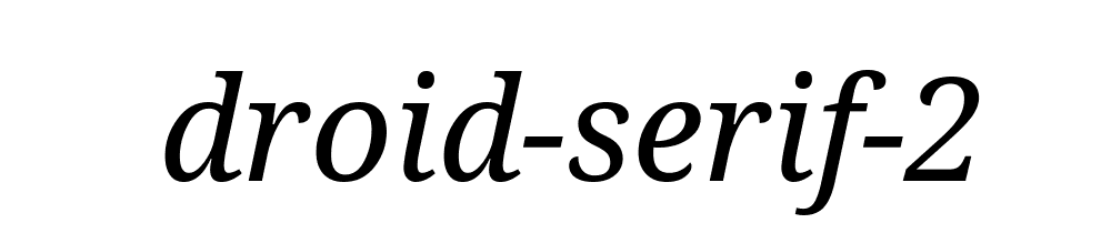 Droid Serif 2