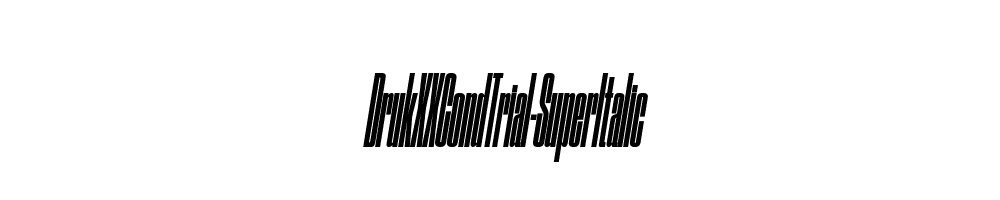 DrukXXCondTrial-SuperItalic