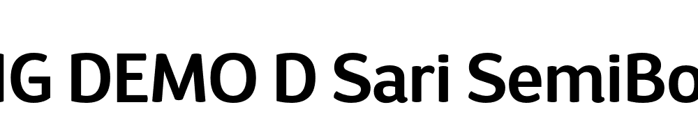  DEMO D Sari SemiBold SemiBold