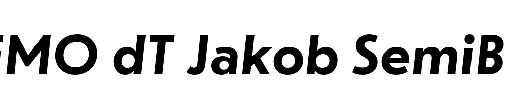  DEMO dT Jakob SemiBold Italic Regular