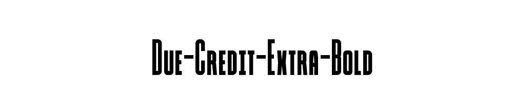 Due-Credit-Extra-Bold