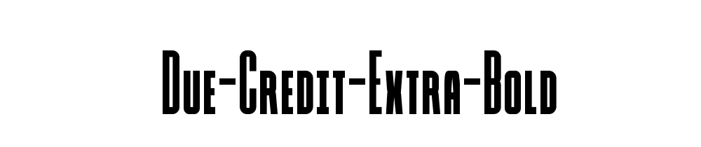 Due Credit Extra Bold