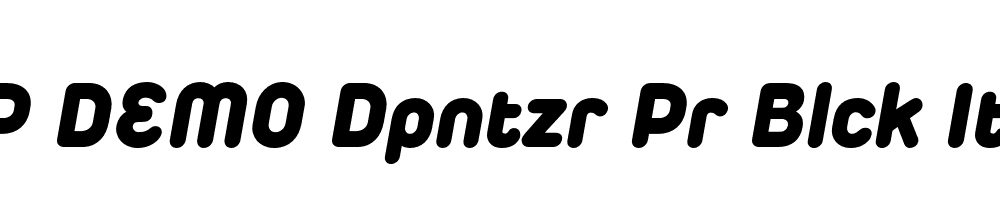 FSP DEMO Dpntzr Pr Blck Italic