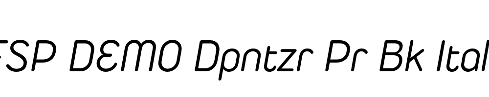 FSP DEMO Dpntzr Pr Bk Italic