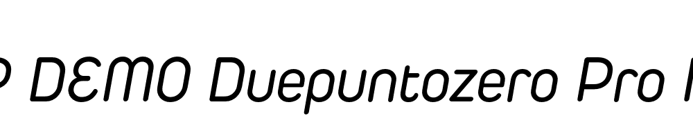 FSP DEMO Duepuntozero Pro Italic