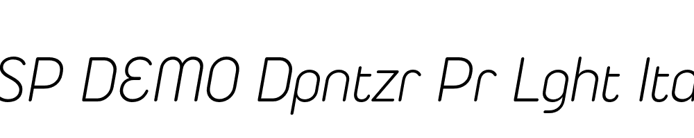 FSP DEMO Dpntzr Pr Lght Italic