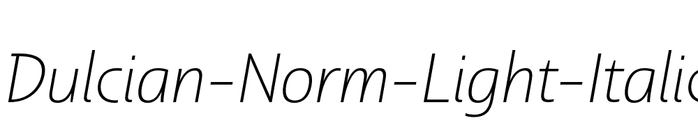 Dulcian-Norm-Light-Italic