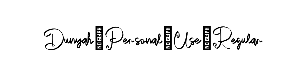 Dunyah-Personal-Use-Regular