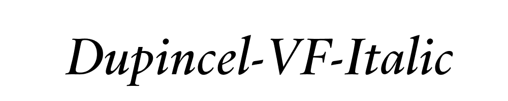 Dupincel-VF-Italic