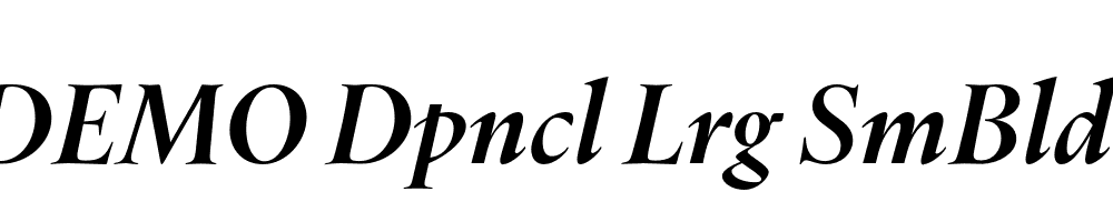 FSP DEMO Dpncl Lrg SmBld Italic