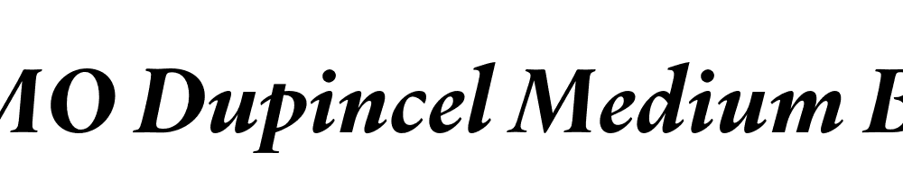 FSP DEMO Dupincel Medium Bold Italic