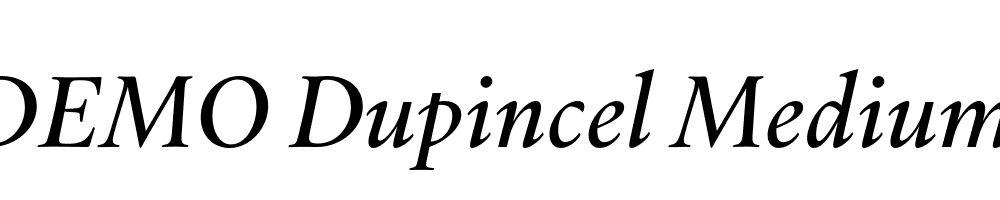 FSP DEMO Dupincel Medium Italic