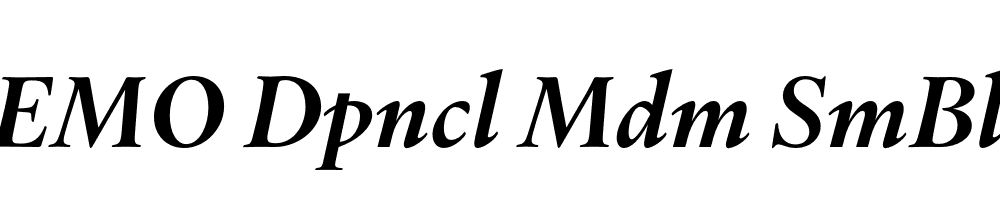 FSP DEMO Dpncl Mdm SmBld Italic