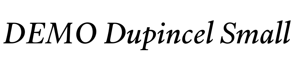 FSP DEMO Dupincel Small Italic