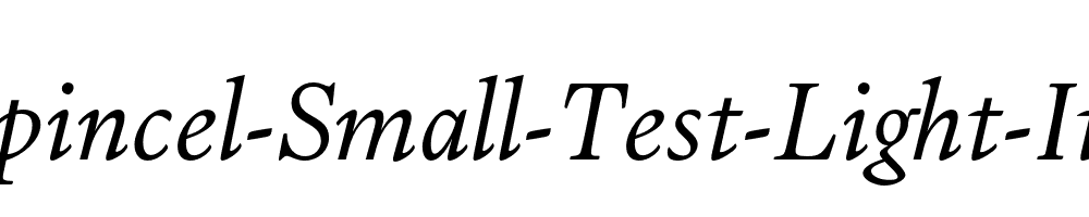 Dupincel-Small-Test-Light-Italic