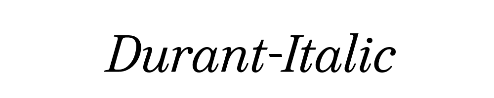 Durant-Italic