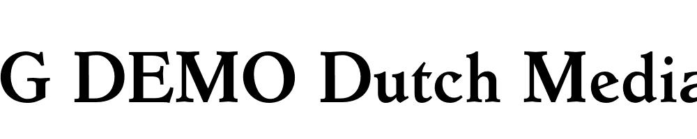  DEMO Dutch Mediaeval Pro Bold