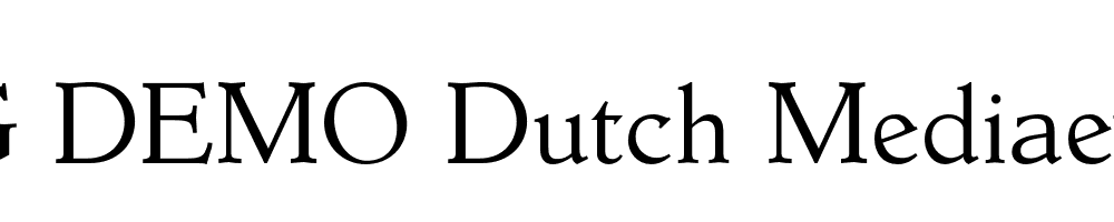  DEMO Dutch Mediaeval Pro Regular