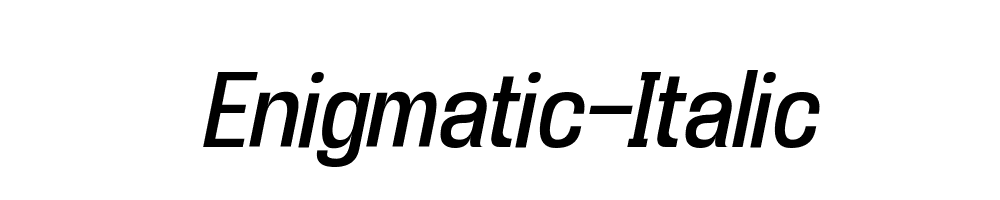 Enigmatic-Italic