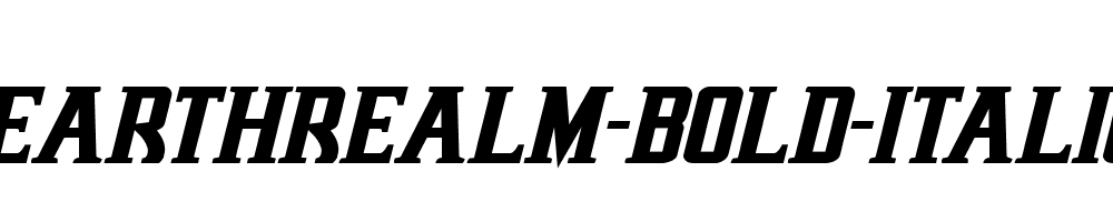 Earthrealm-Bold-Italic