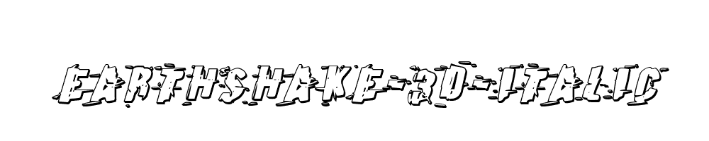 Earthshake-3D-Italic