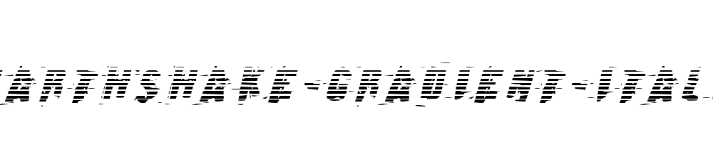 Earthshake-Gradient-Italic