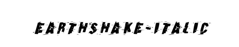 Earthshake-Italic