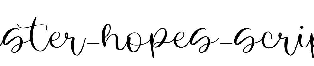 Easter Hopes Script