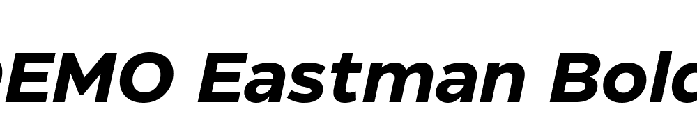 FSP DEMO Eastman Bold Italic