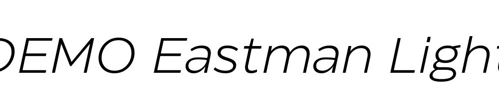 FSP DEMO Eastman Light Italic