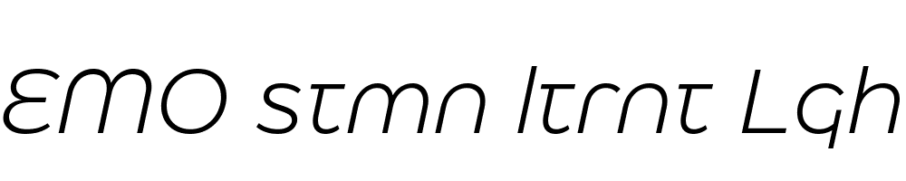 FSP DEMO stmn ltrnt Lght Italic