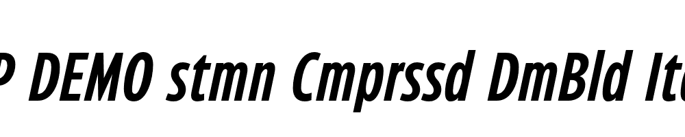 FSP DEMO stmn Cmprssd DmBld Italic