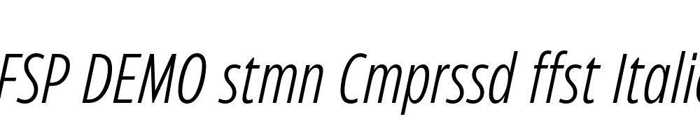 FSP DEMO stmn Cmprssd ffst Italic