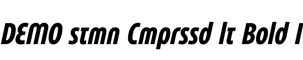 FSP DEMO stmn Cmprssd lt Bold Italic