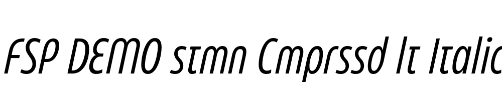 FSP DEMO stmn Cmprssd lt Italic