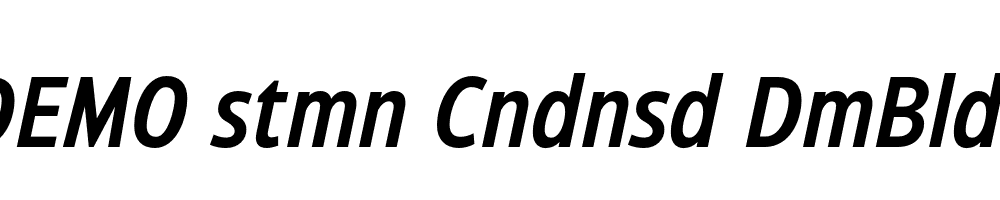 FSP DEMO stmn Cndnsd DmBld Italic