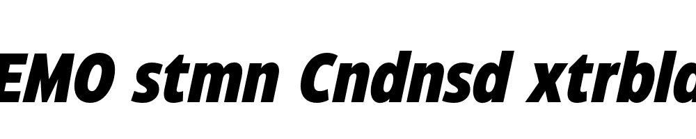 FSP DEMO stmn Cndnsd xtrbld Italic