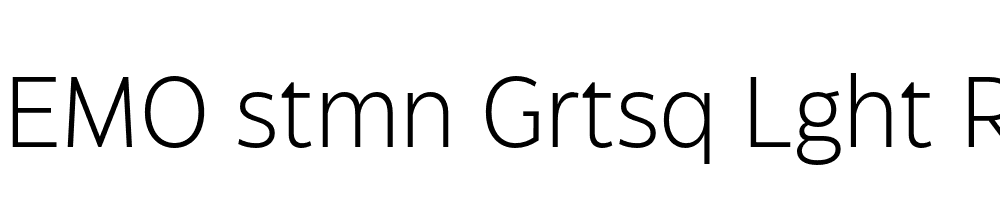 FSP DEMO stmn Grtsq Lght Regular