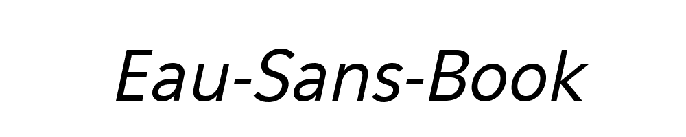 Eau-Sans-Book