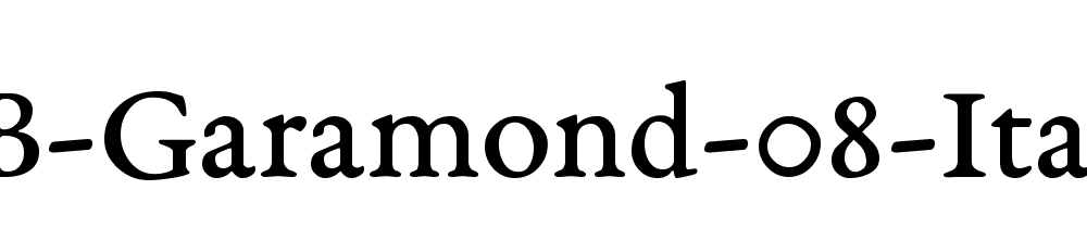 Eb Garamond 08 Italic