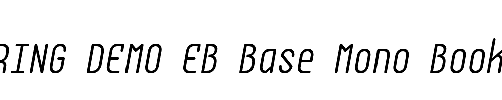  DEMO EB Base Mono Book Italic