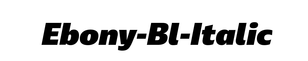 Ebony-Bl-Italic