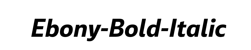 Ebony-Bold-Italic