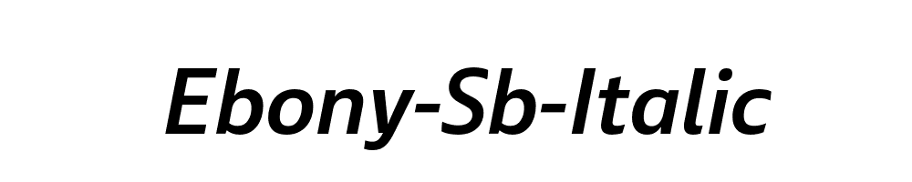 Ebony-Sb-Italic