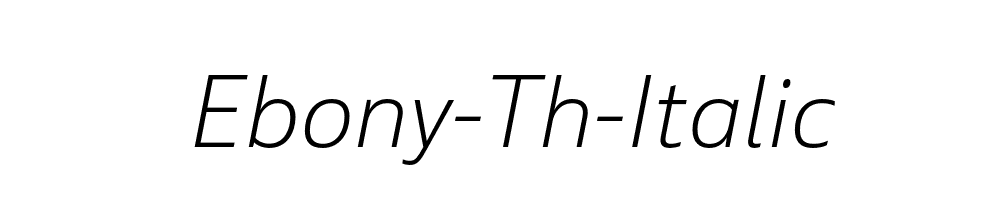 Ebony-Th-Italic