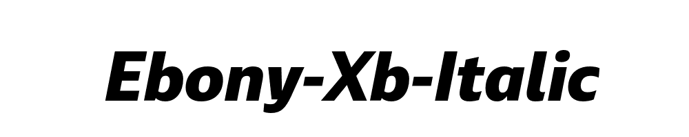 Ebony-Xb-Italic